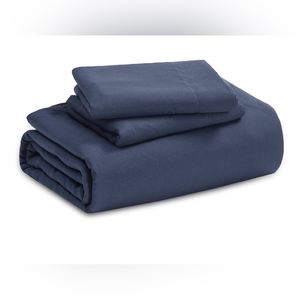 NEW Denim Blue Duvet cover and two pillow covers